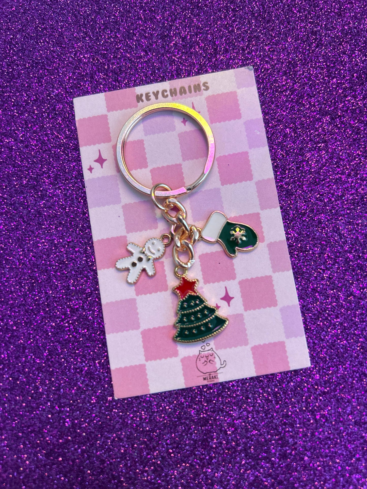 Rosy Whimsy Charms Keychain