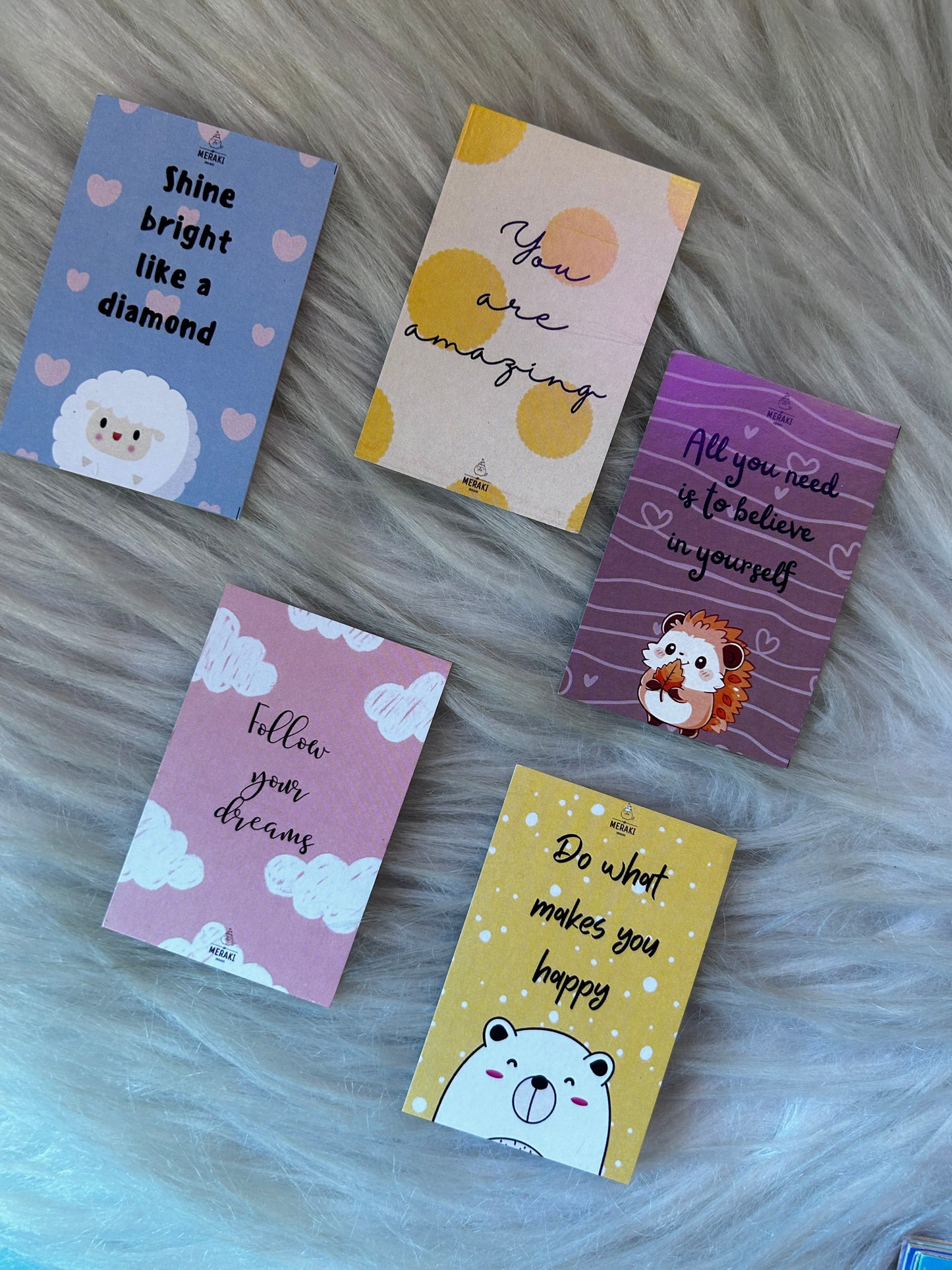 Cute mini pun cards collection