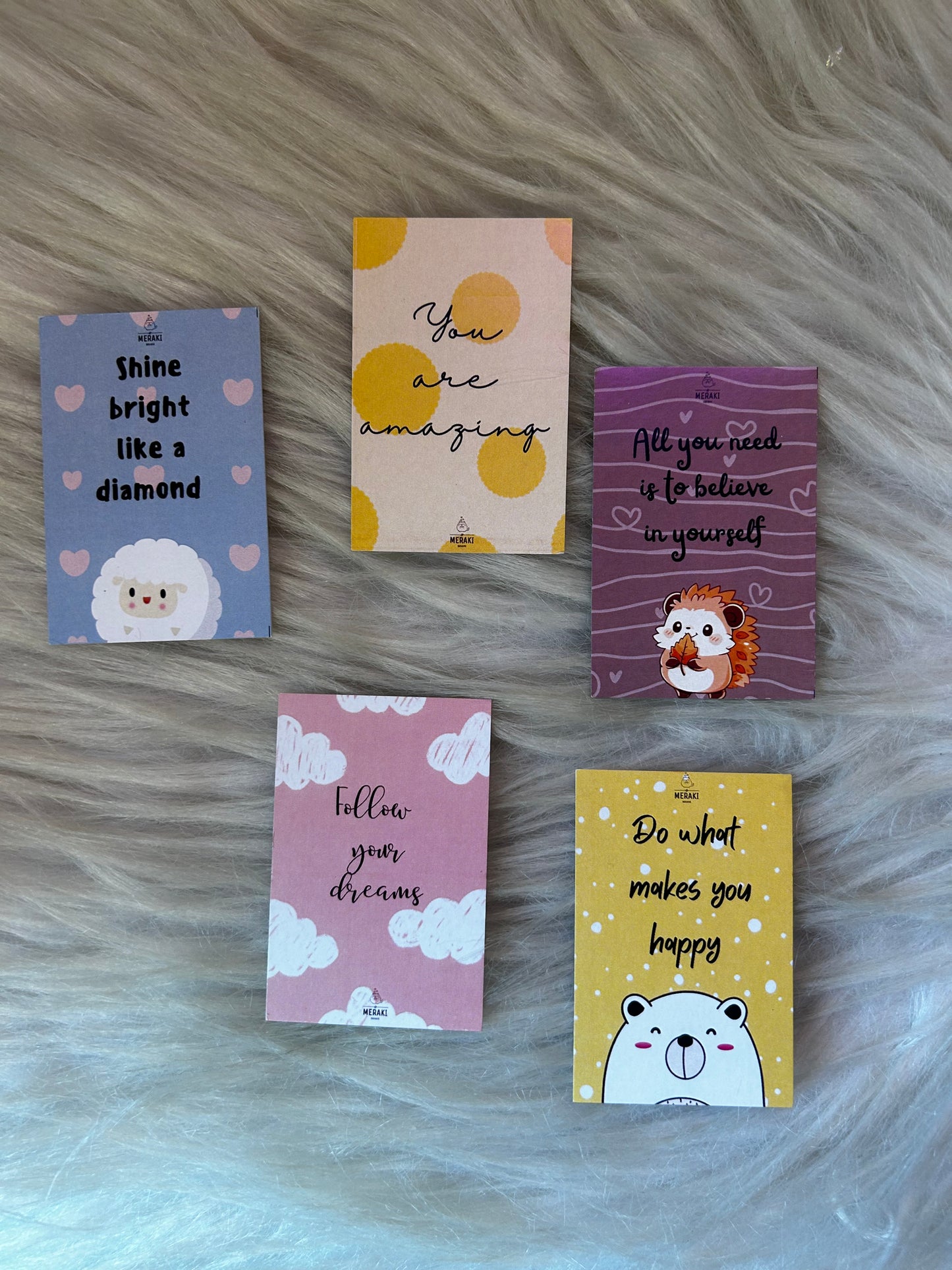 Cute mini pun cards collection