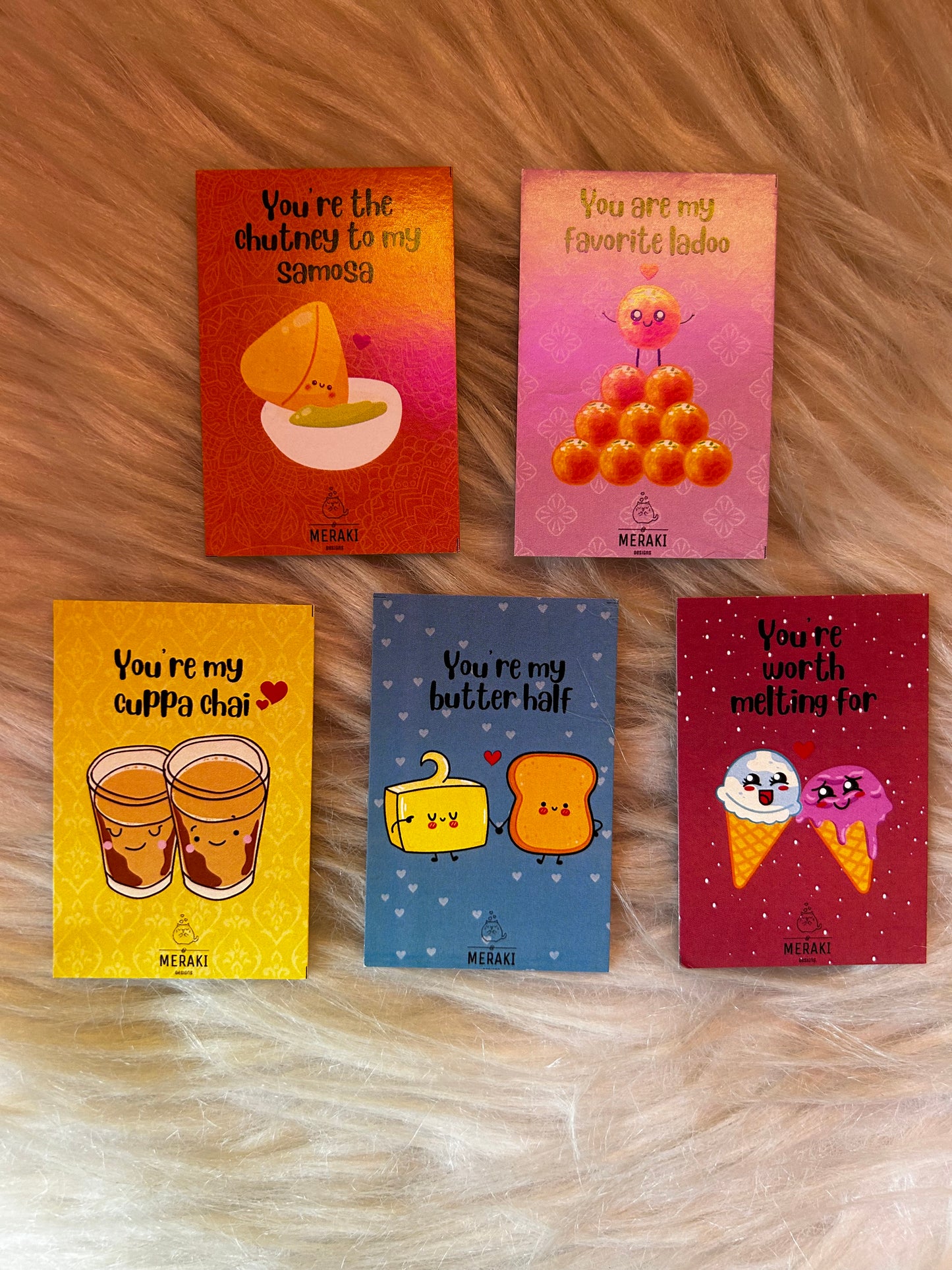 Cute mini pun cards collection