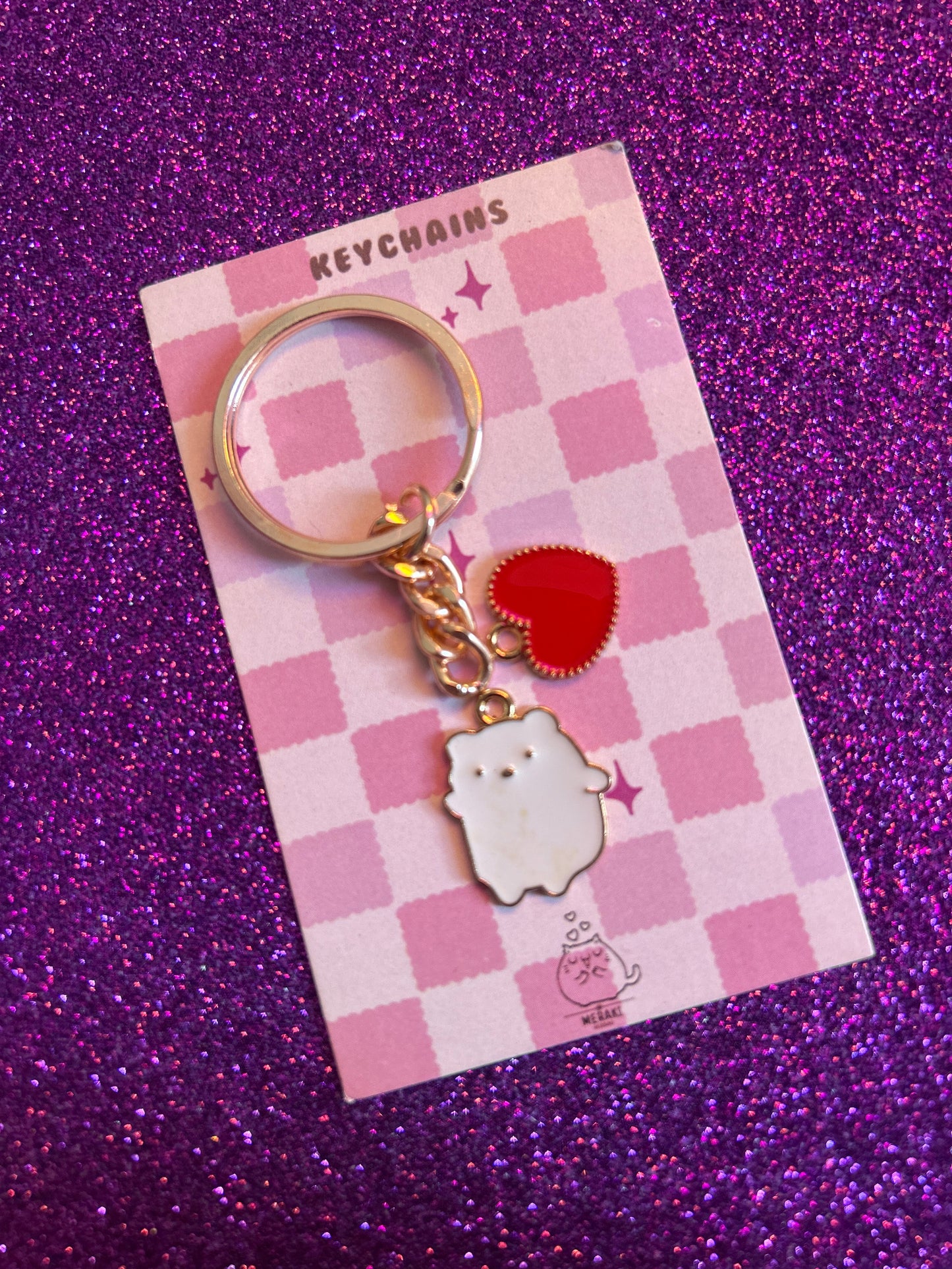 Rosy Whimsy Charms Keychain