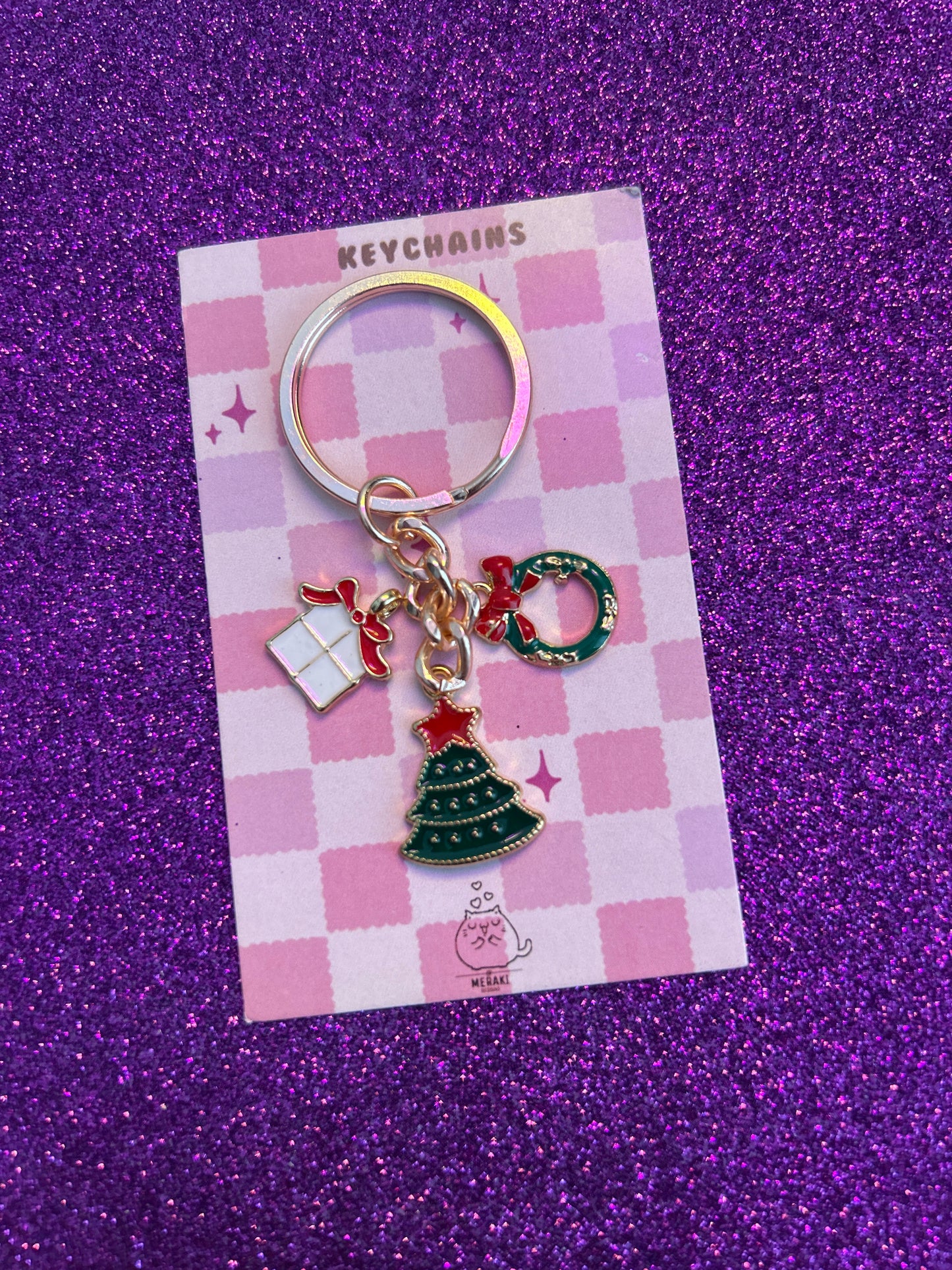 Rosy Whimsy Charms Keychain