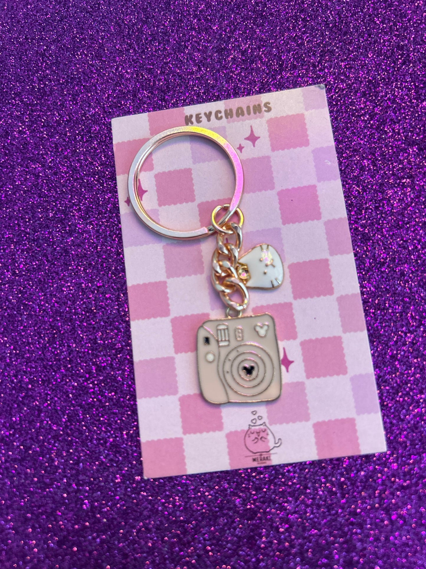 Rosy Whimsy Charms Keychain
