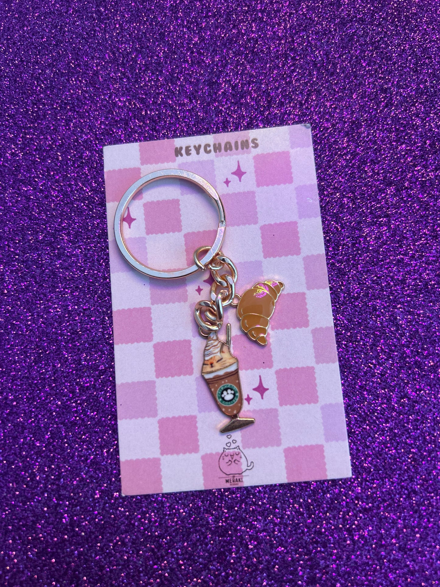 Rosy Whimsy Charms Keychain