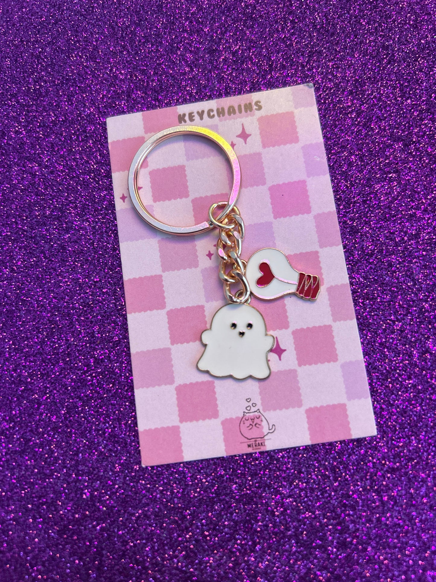 Rosy Whimsy Charms Keychain