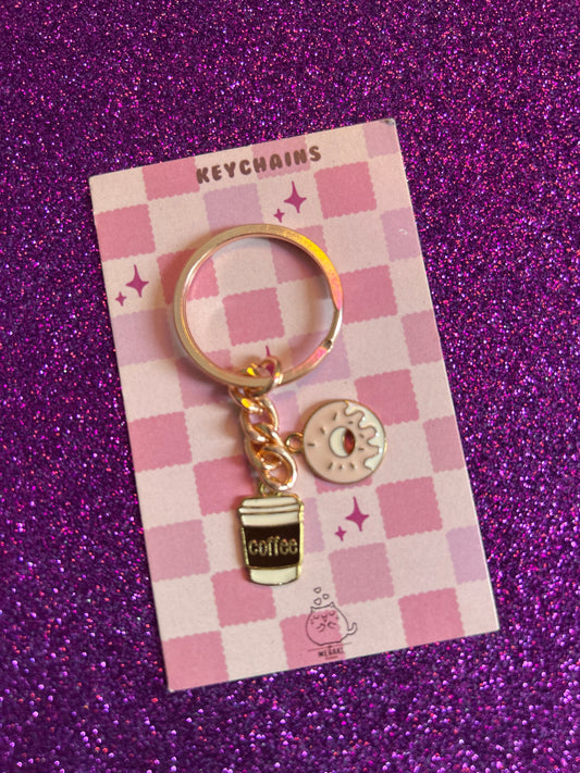 Rosy Whimsy Charms Keychain