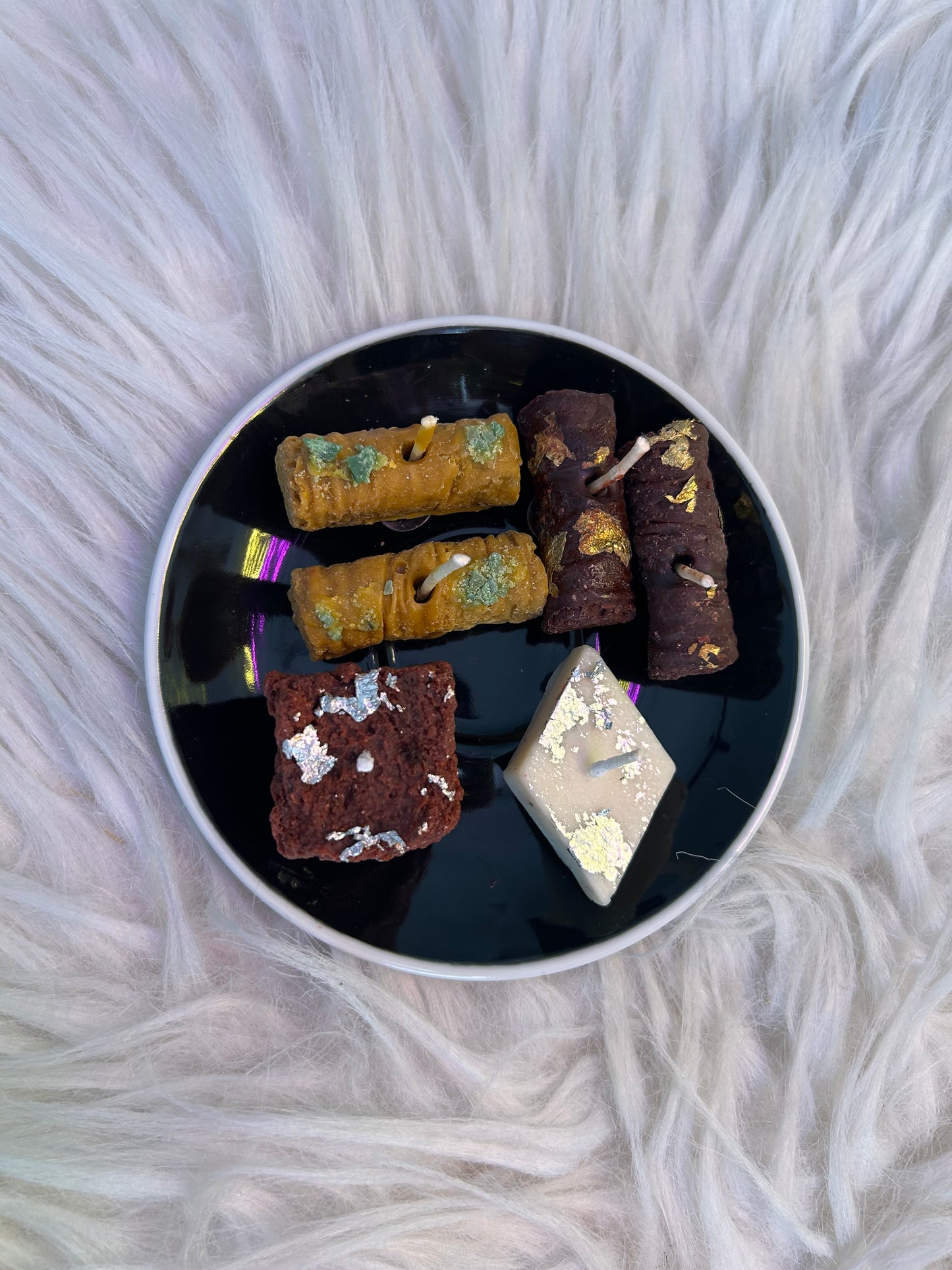 Festive scented soy wax candles