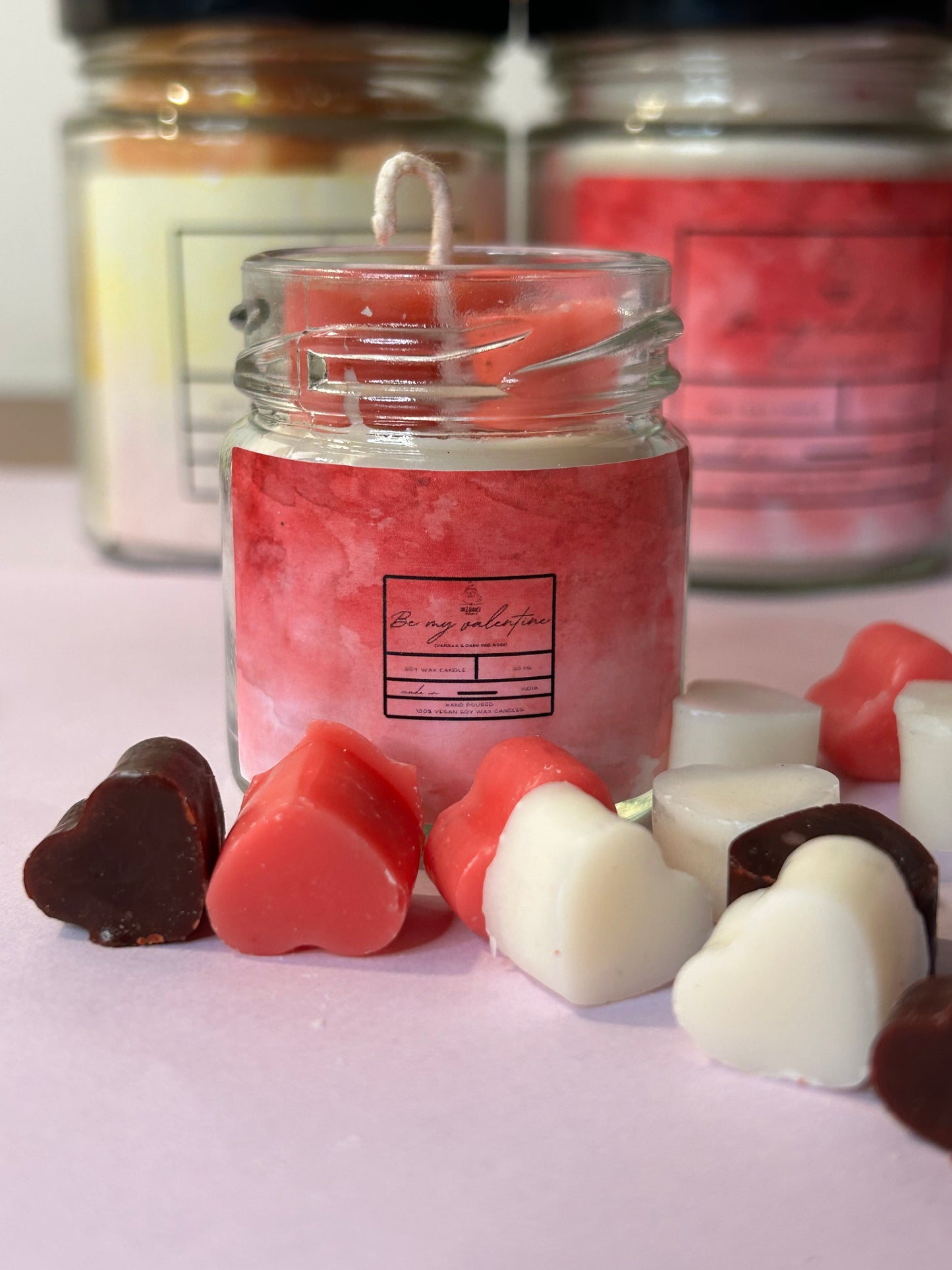 Scented Jar candles with lid