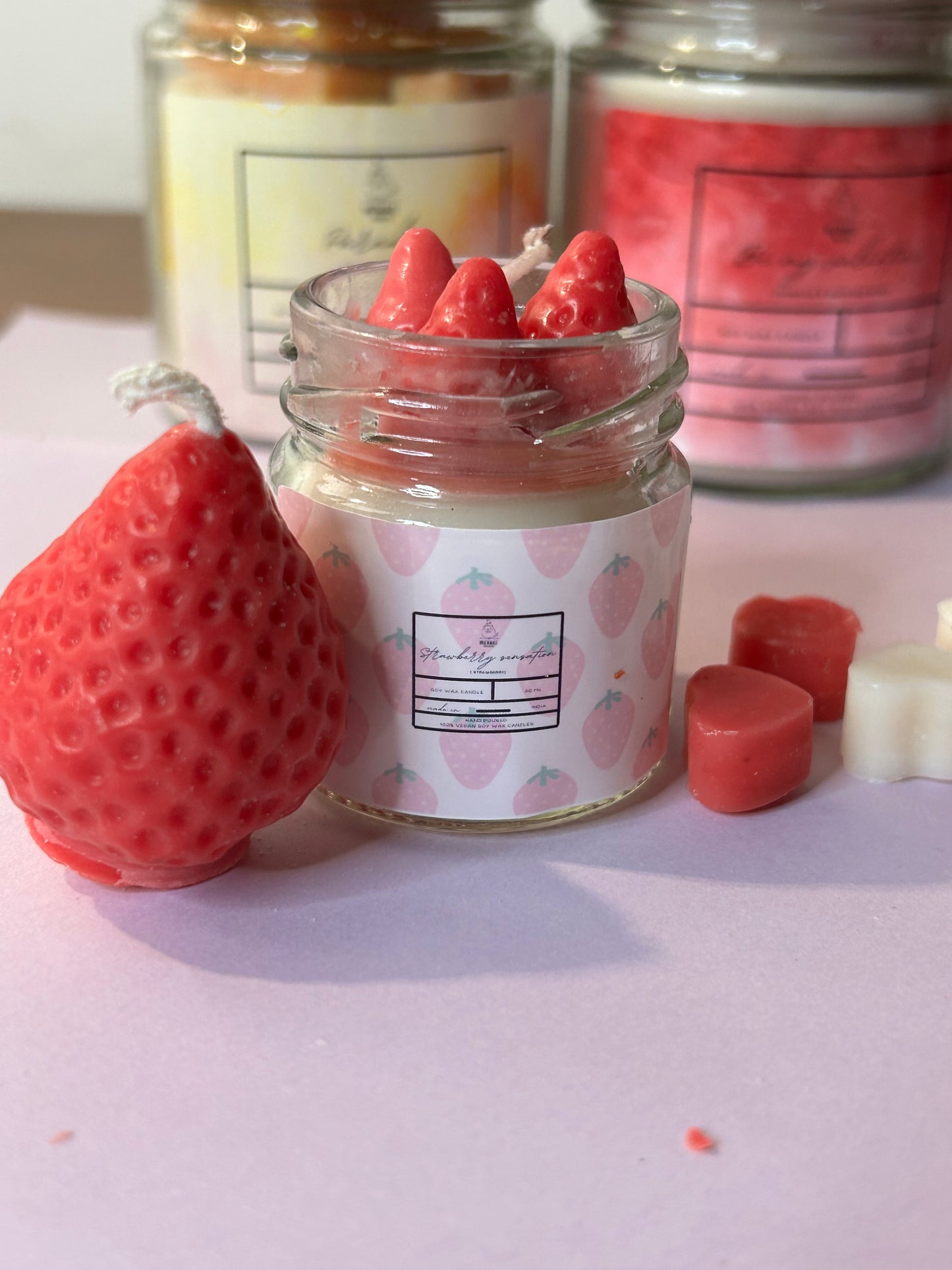 Scented Jar candles with lid