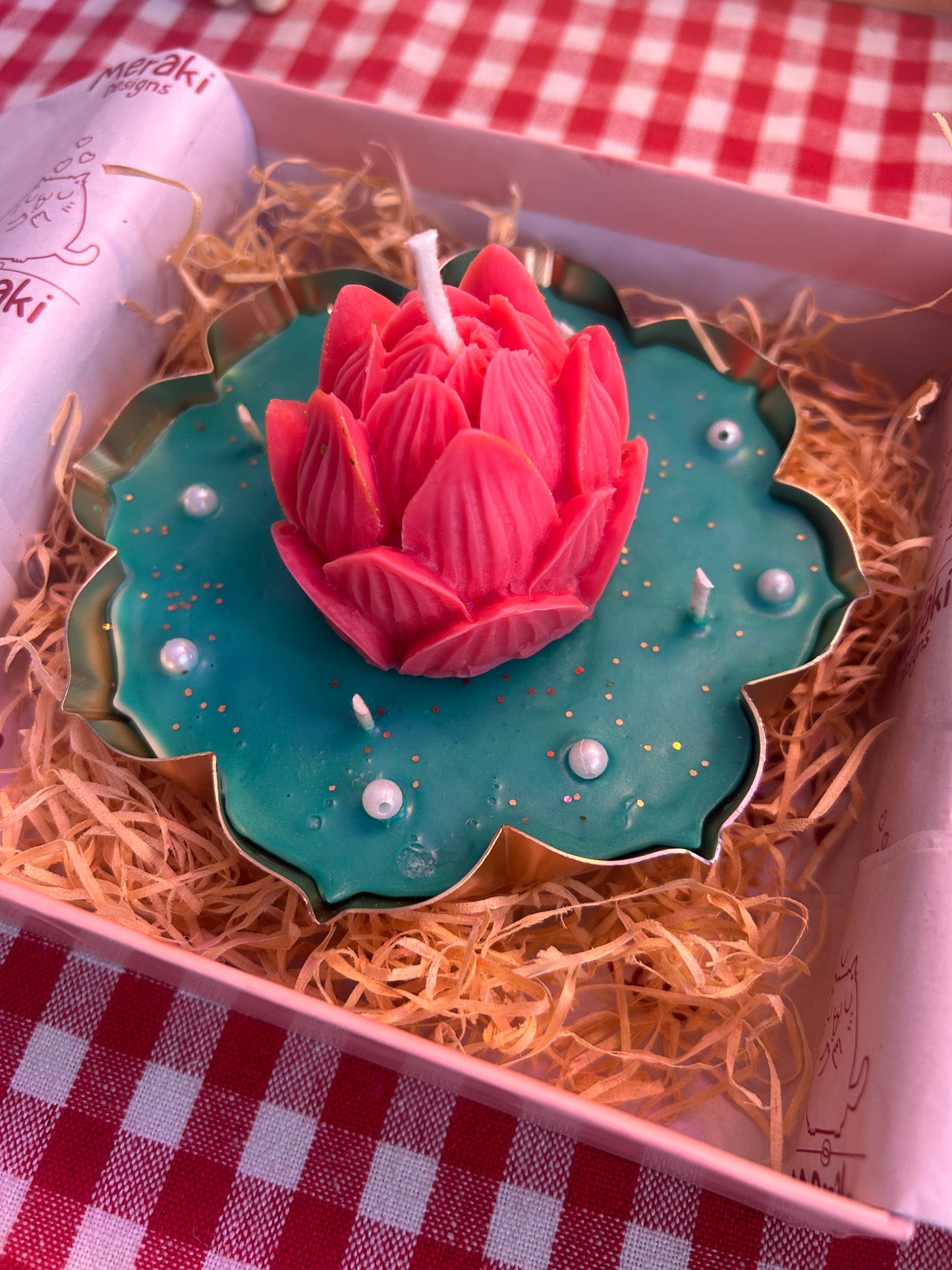 Festive scented soy wax candles